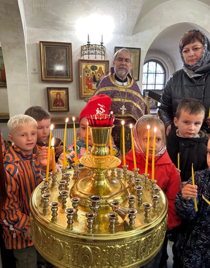 Встреча с дошколятами в Мироносицком храме г. Истра