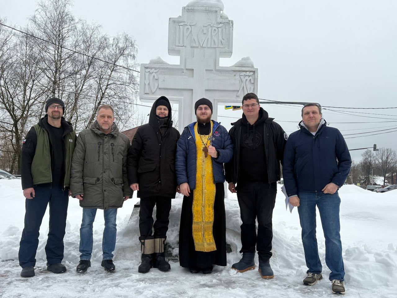 Ежемесячный молебен в Истре у Поклонного Креста совместно с движением «Сорок Сороков»