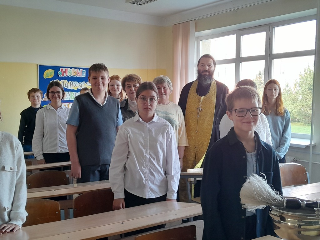 Молебен в Глебовской средней школе